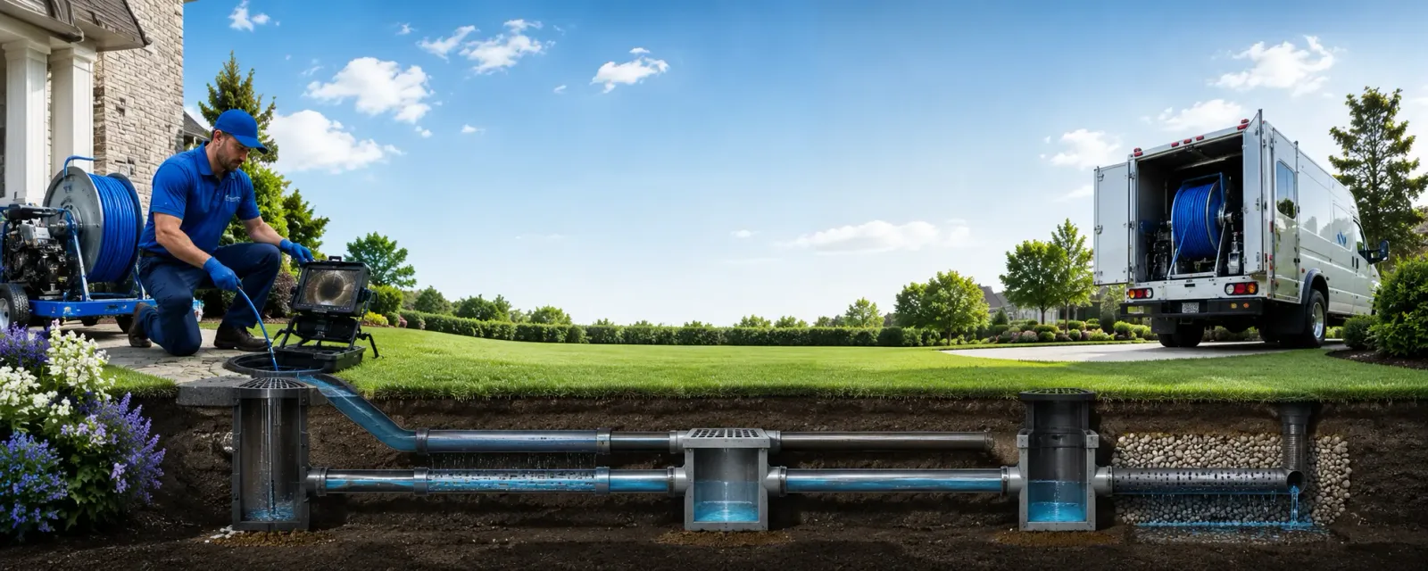 Outdoor drain cleaning information for Ladoga, IN